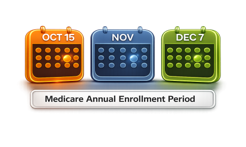 Medicare Annual enrollment period calendar