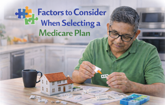 Factors to consider in selecting a Medicare plan